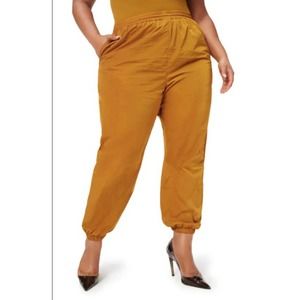 NWT Good American Women's Essential Track Jogger Pants Bronze Brown001 Size 3XL